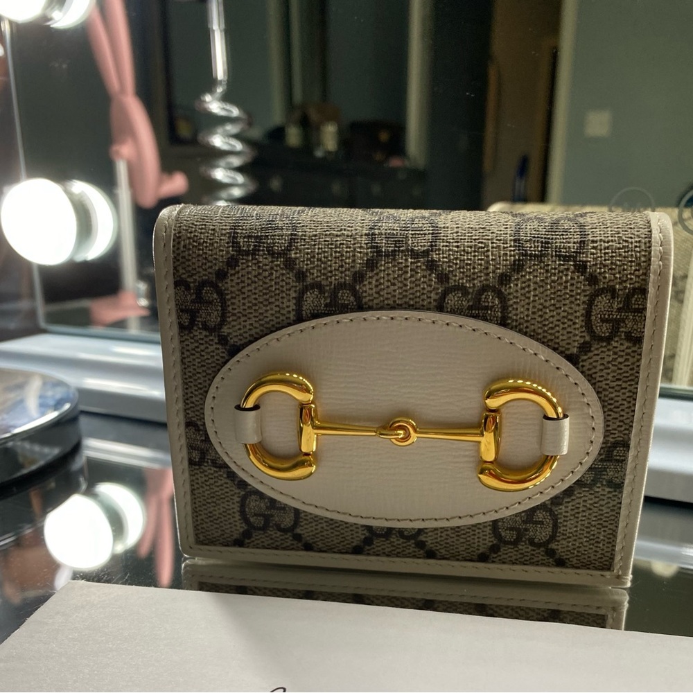 GUCCI HORSEBIT 1955 CARD CASE WALLET